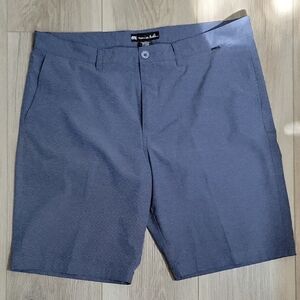 Travis Mathew Navy Flat Front Shorts